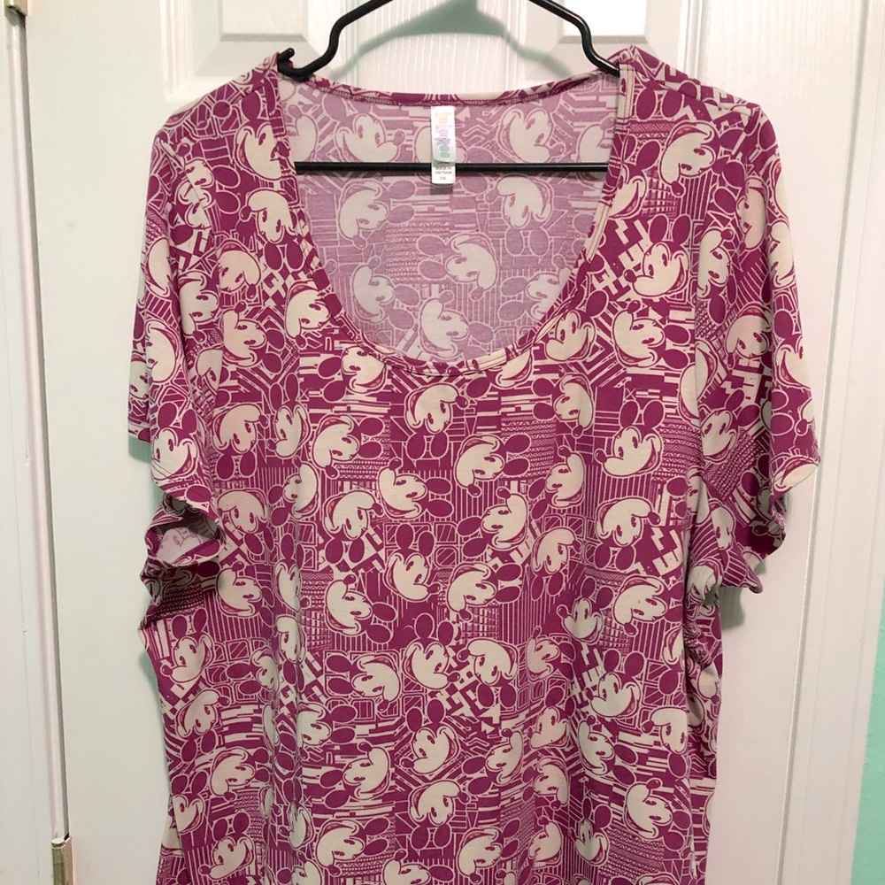 Dark pink Mickey Mouse LuLaRoe T-shirt